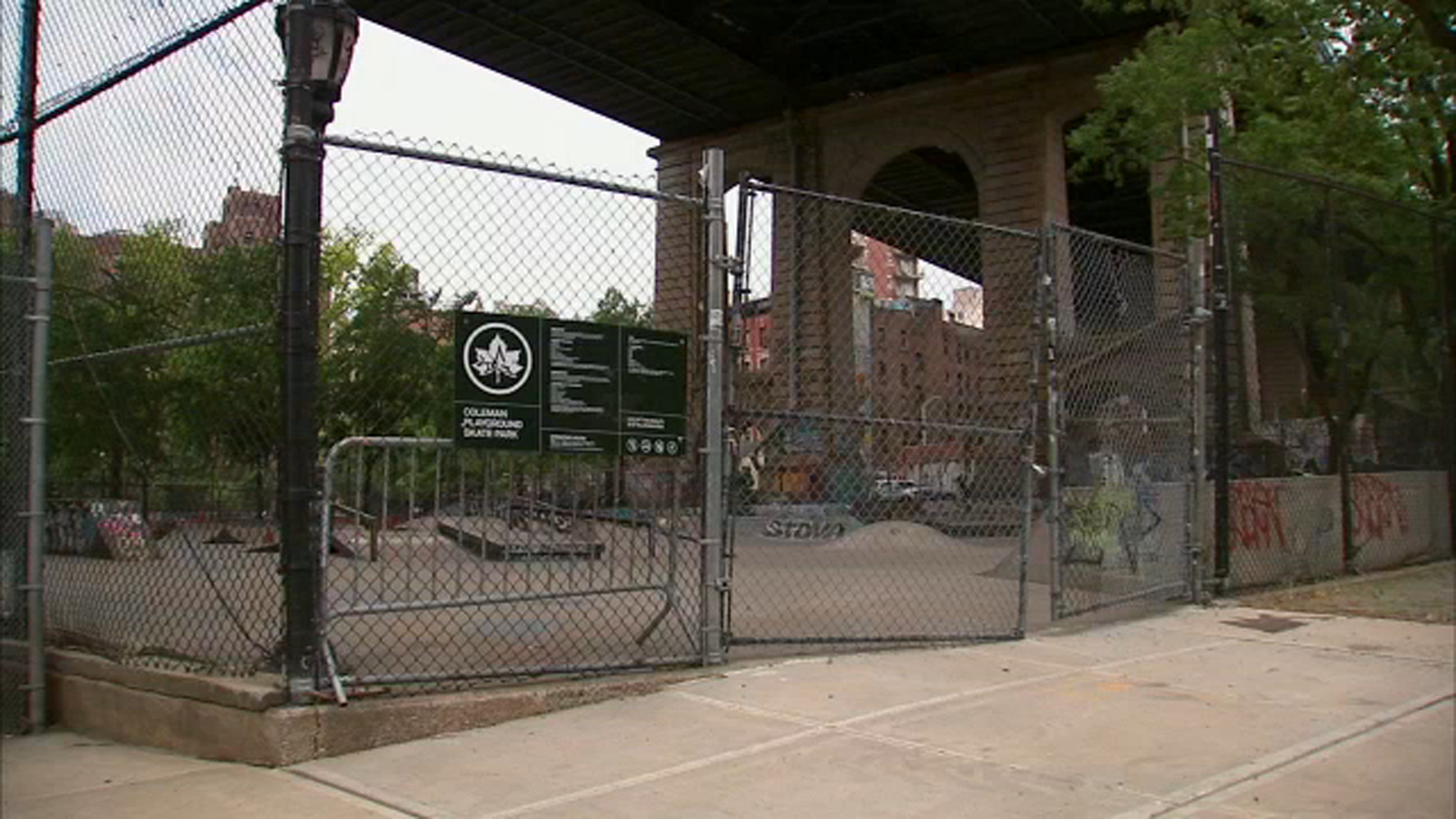 Man found fatally stabbed inside Manhattan skate park