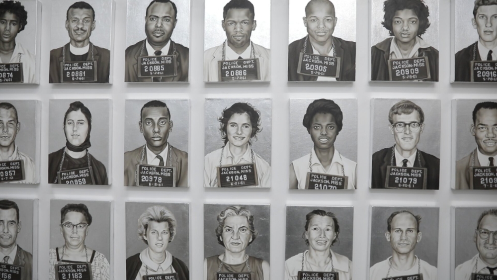Portrait artist honors 60th anniversary of the Freedom Rides