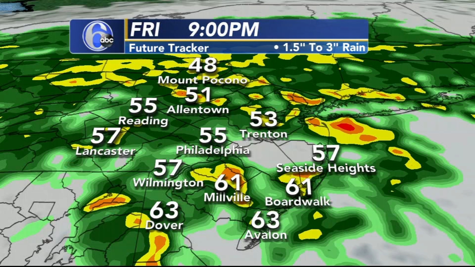 Philadelphia AccuWeather forecast for Pennsylvania, New Jersey and