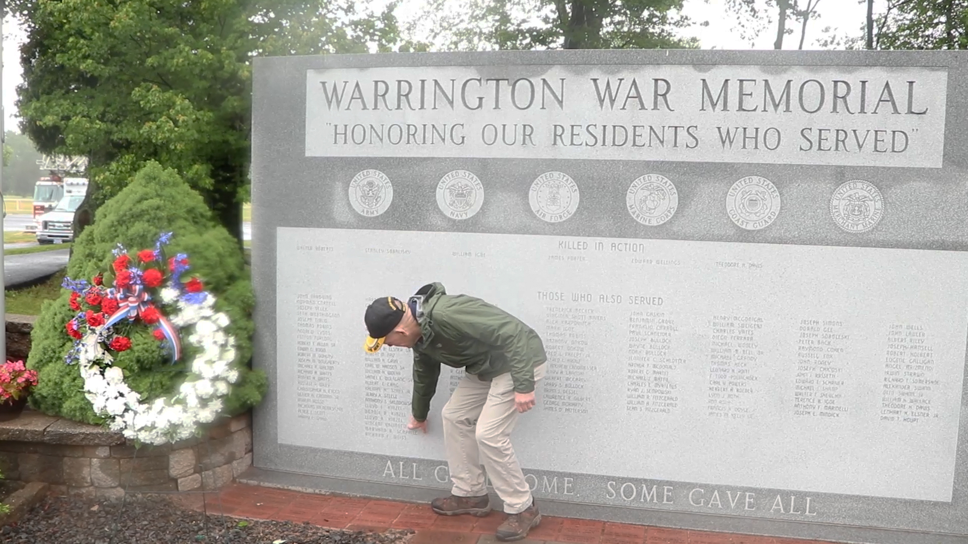 Pa. veterans' names etched into war memorial wall