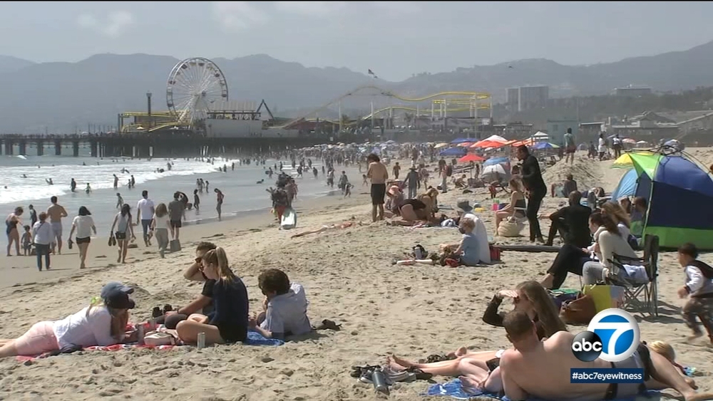 Memorial Day crowds pack popular SoCal beaches