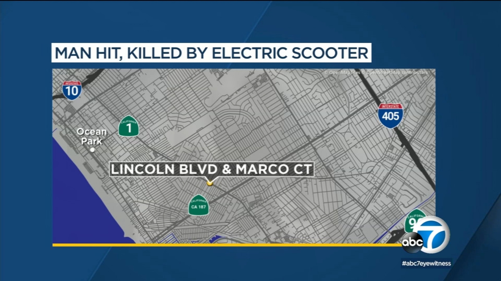 Elderly man struck, killed by electric scooter in Venice; driver ...