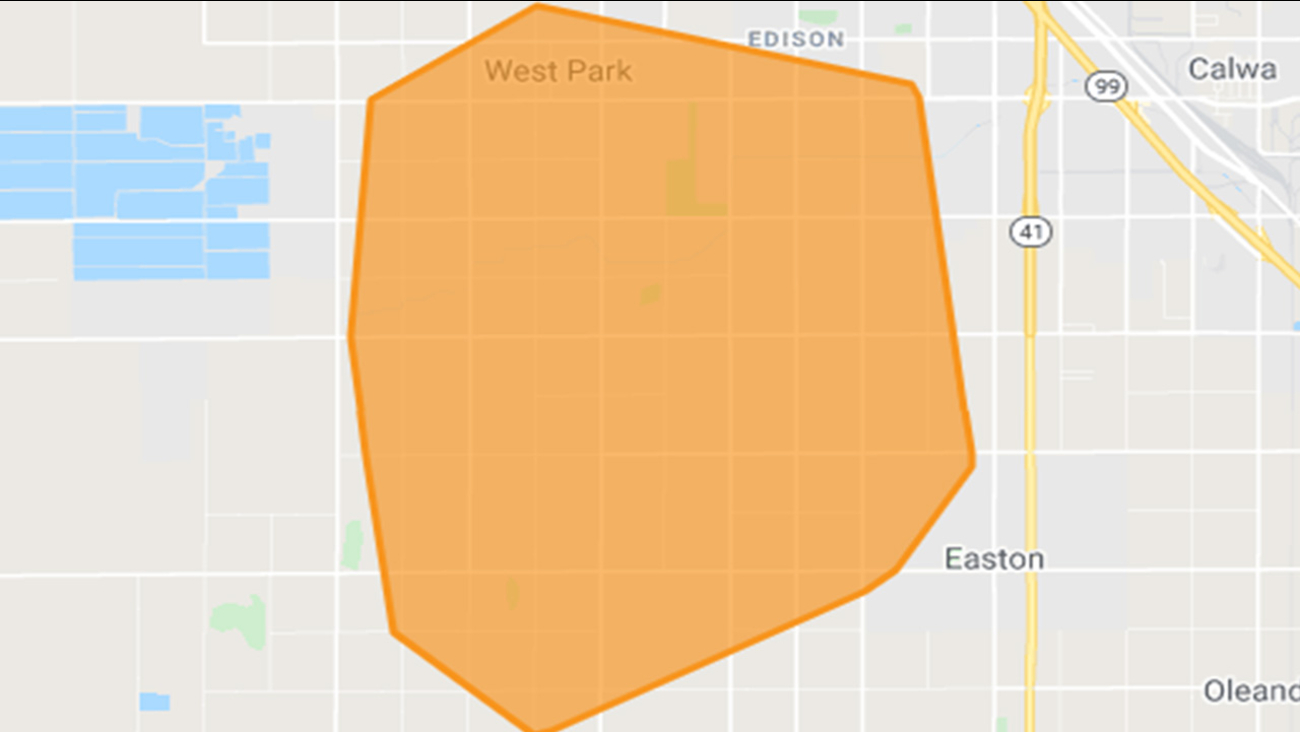 Nearly 1 500 Without Power In Fresno County Pg E Says Abc30 Fresno