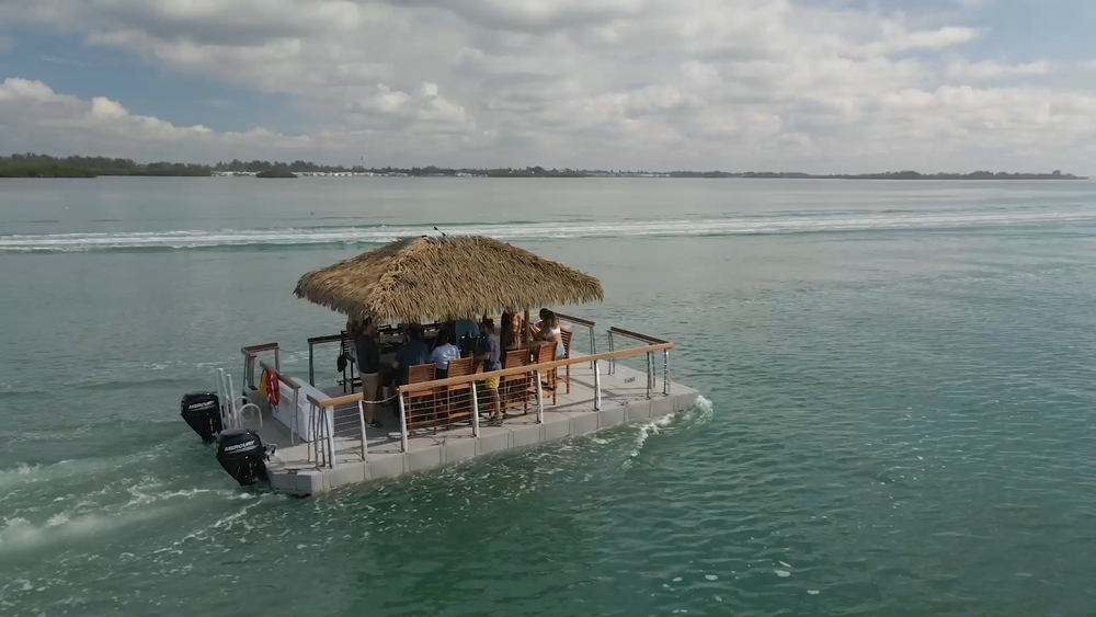 Enjoy happy hour on the Jersey Shore on these BYO tiki boats
