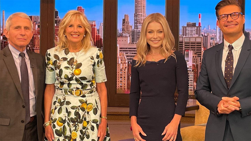 Dr Jill Biden Dr Anthony Fauci Appear On Live With Kelly And Ryan Amid Vaccine Push 6abc Philadelphia