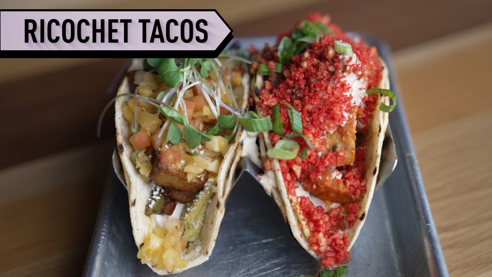 Hot Cheeto tacos served at Crown Point restaurant
