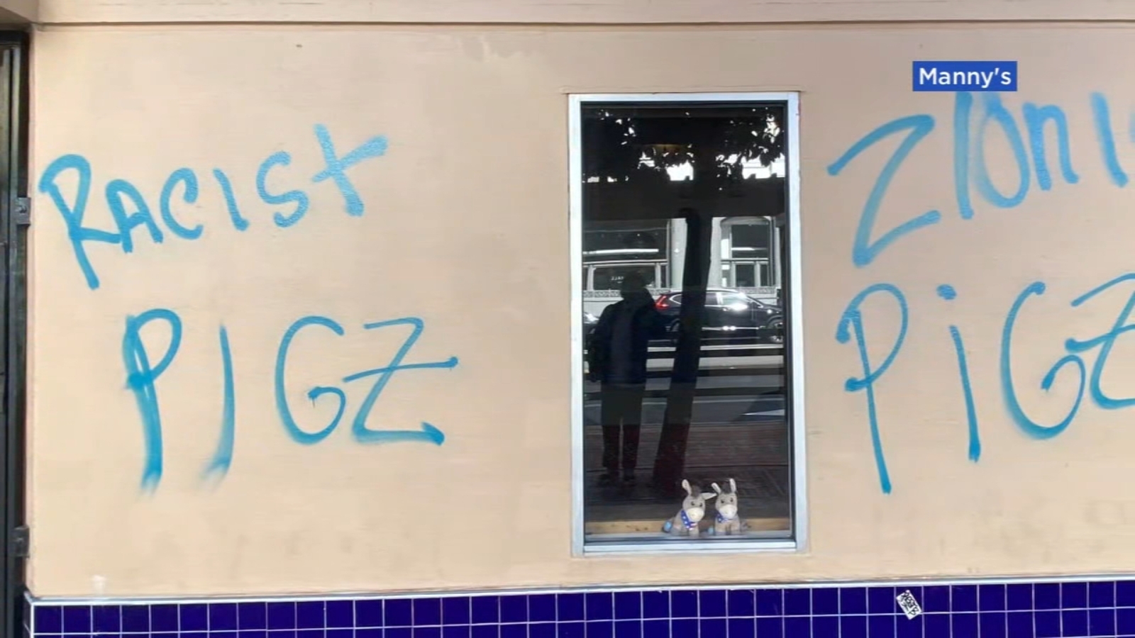 Vandalism at Manny's in San Francisco's Mission District part of