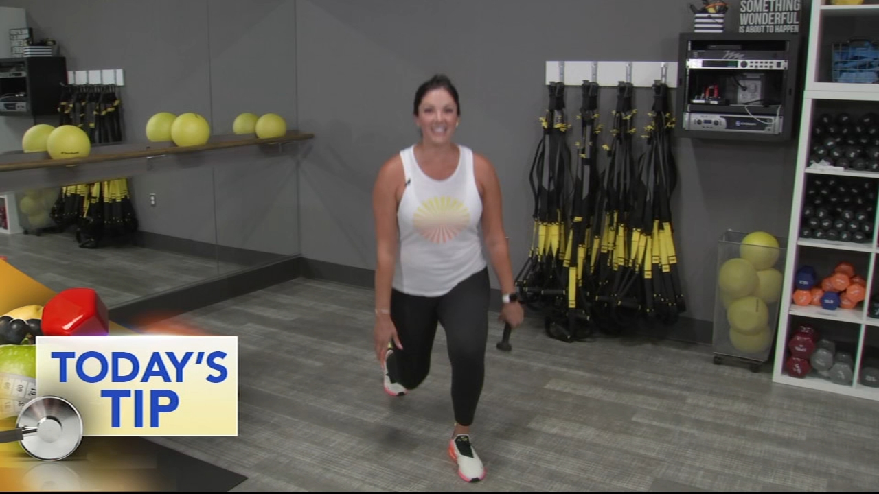 Lunge with weight pass - Today's Tip