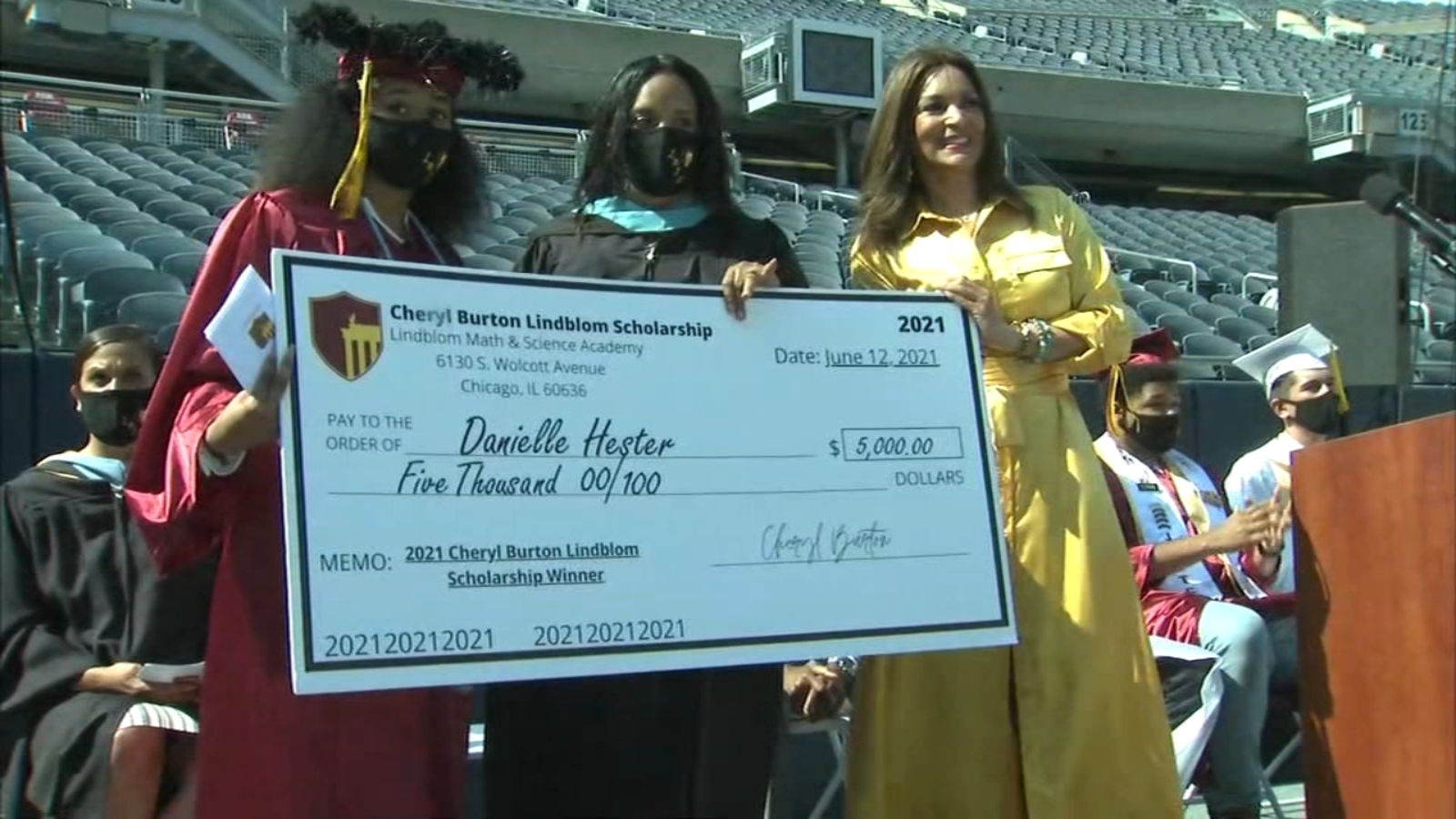 College scholarships created by ABC7 Chicago's Cheryl Burton, given to