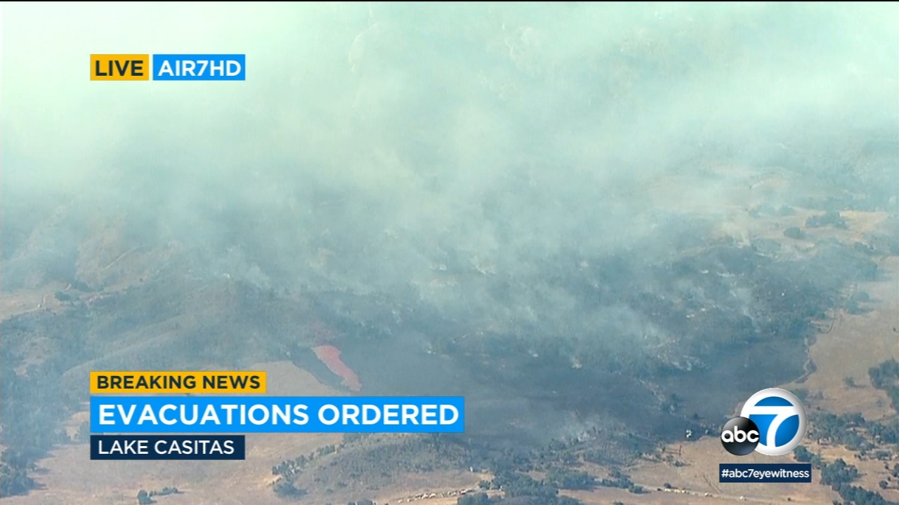 Brush fire erupts in Lake Casitas area prompts evacuations 