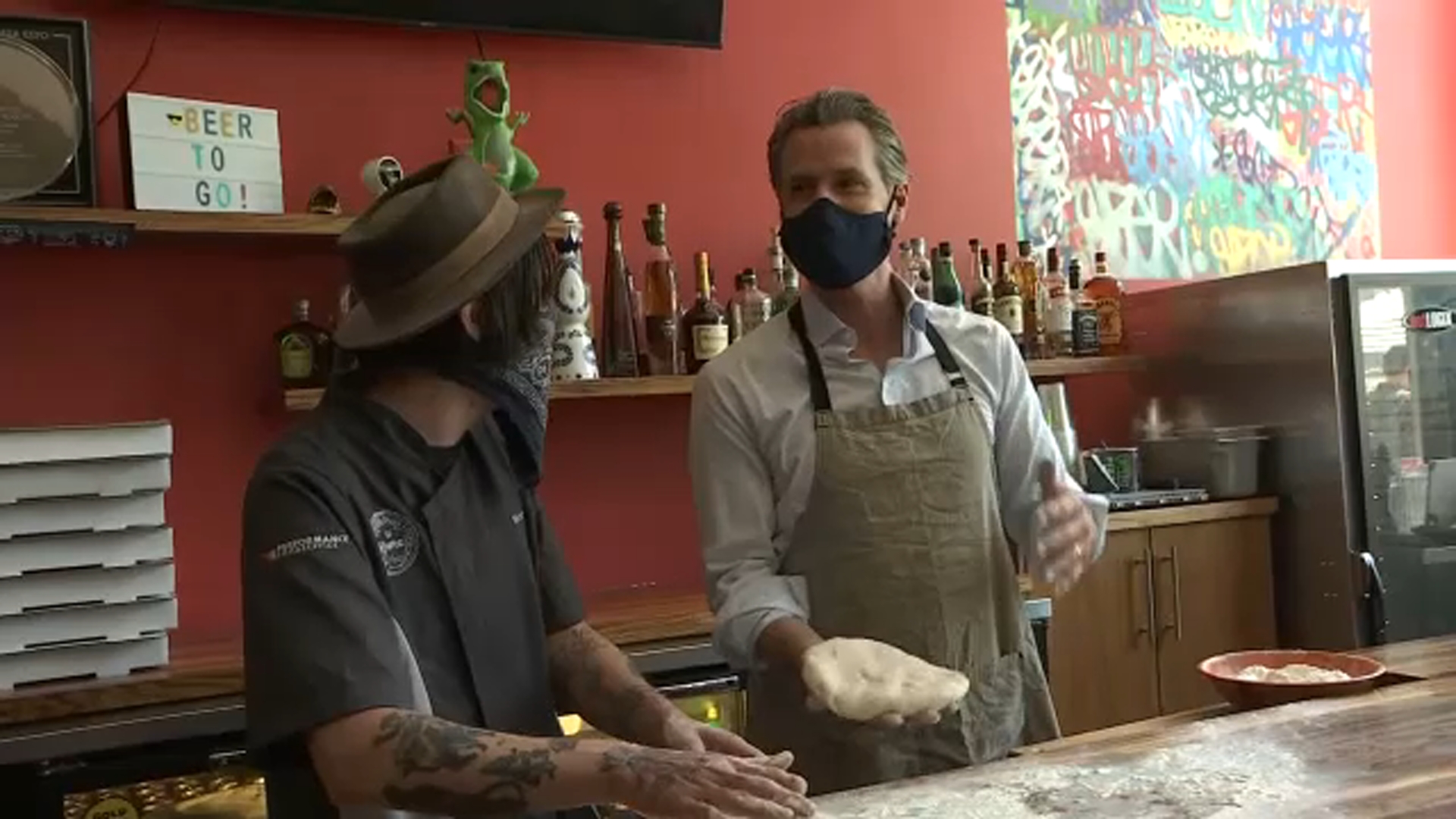 Newsom visits Oakland's small shops to promote economic recovery