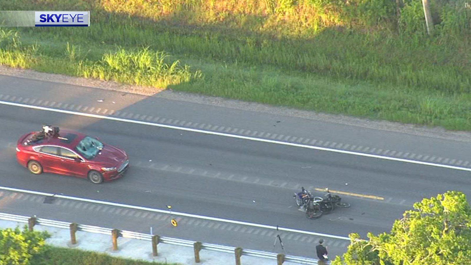 Male pedestrian killed in crash with car in Crosby ABC13 Houston