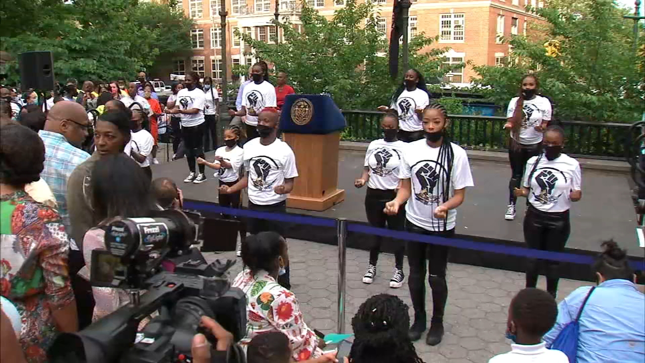 NYC marks Juneteenth with block party, unveils Economic Justice Plan