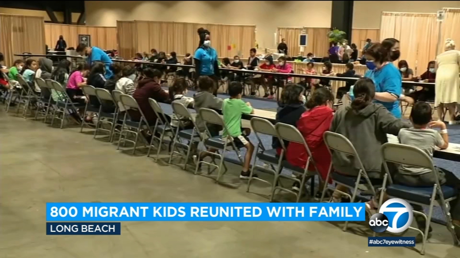Most migrant children who were housed at Long Beach Convention Center ...
