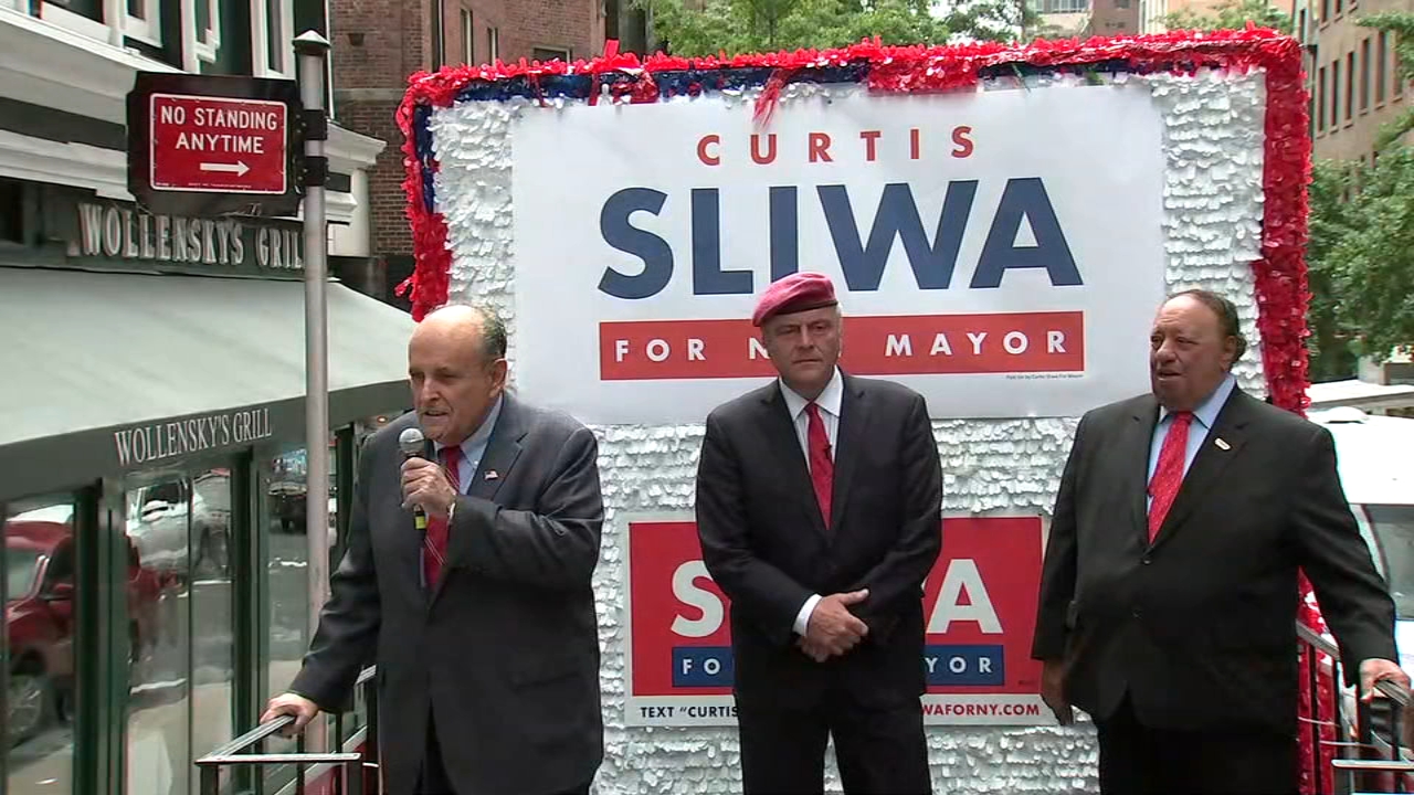 Rudy Giuliani endorses Curtis Sliwa in Republican mayoral primary