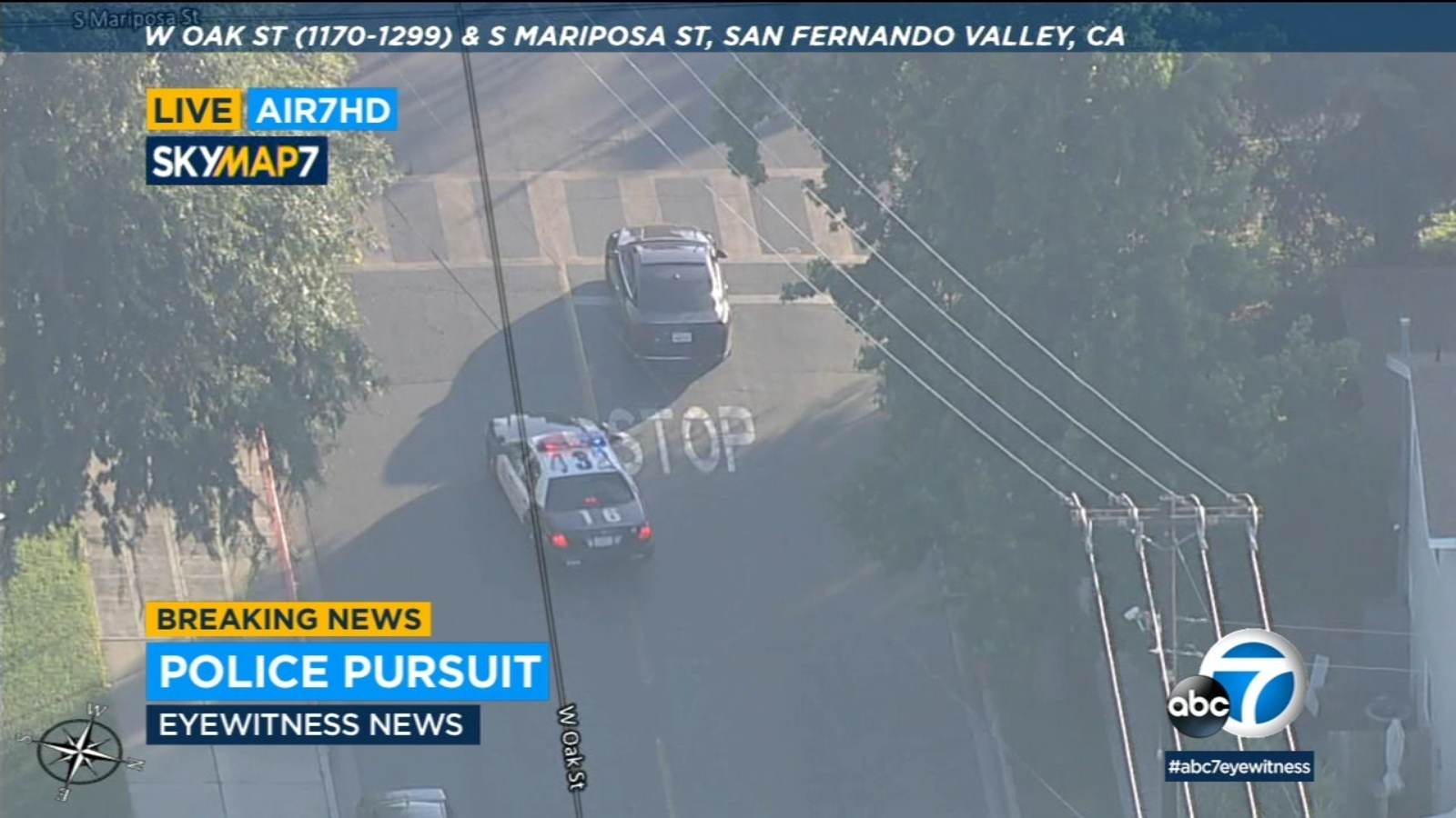 Driver In Possibly Stolen Audi Leads Police Chase Through San Fernando Valley California News Times