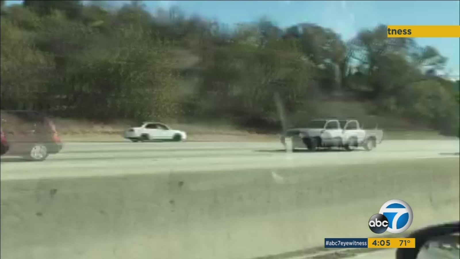VIDEO Suspects lead chase going wrong way on California's 57 Freeway