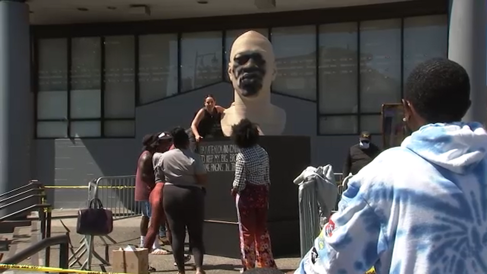 Vandalism of Floyd statues ahead of Chauvin sentencing