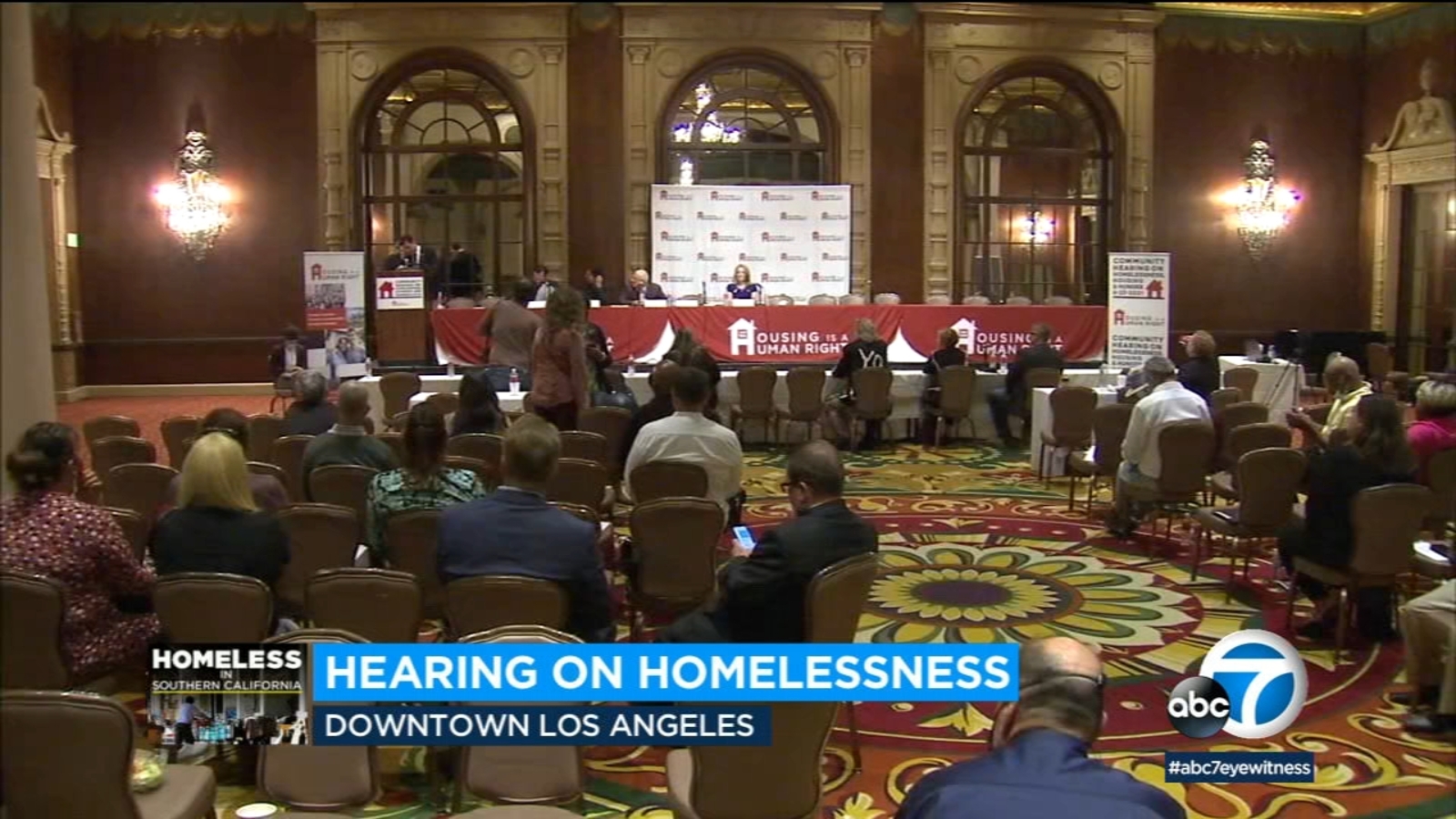 Los Angeles officials discuss solutions to homeless crisis during ...