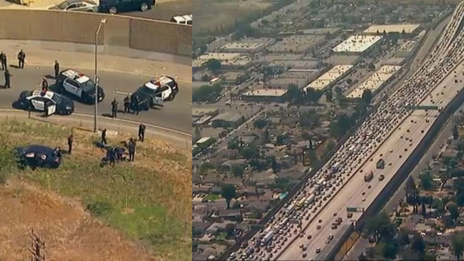 Police chase ends in shooting on 5 Freeway off-ramp in Lake View ...