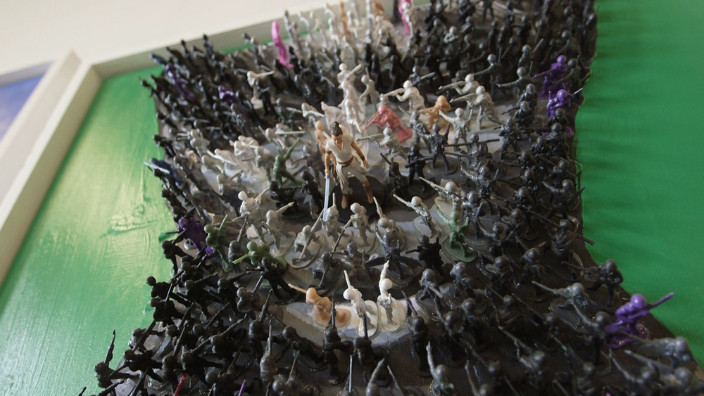 Chicago artist's toy soldiers march to make revolutionary art