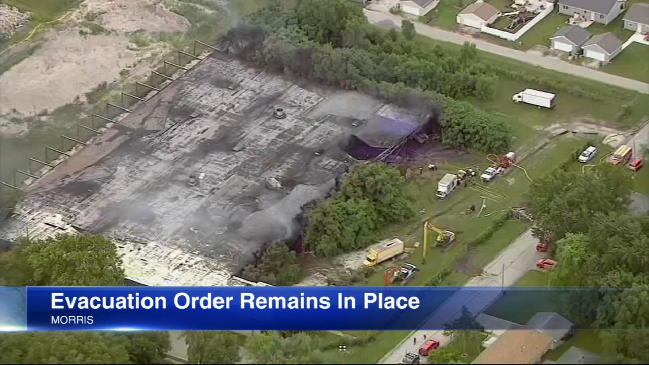 Morris industrial fire evacuation indefinite, officials say