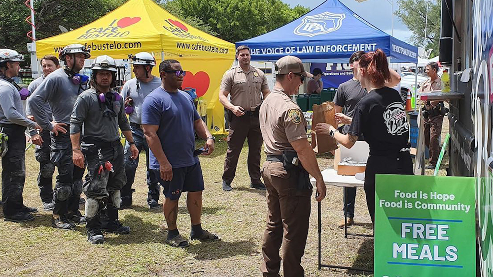 Nonprofit is feeding Florida building collapse rescue teams