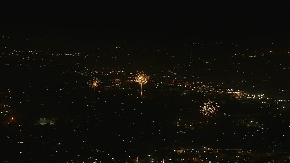 Fireworks illuminate sky across Southern California