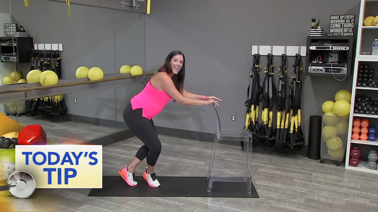 Plie with a chair - Today's Tip
