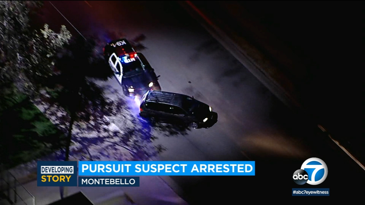 Slow-speed chase suspect arrested after standoff in Montebello