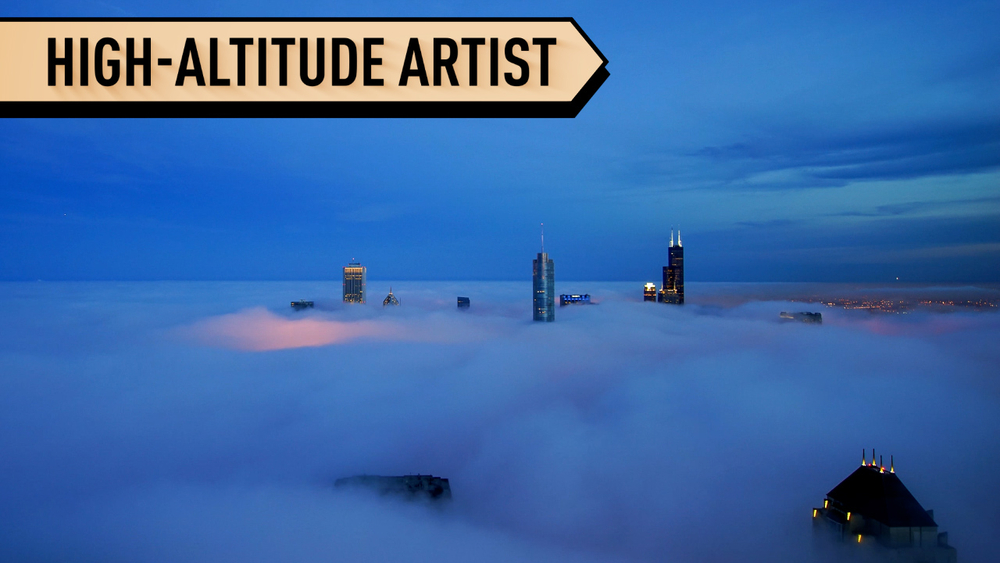 Chicago photographer capture's city skyscrapers shrouded in fog