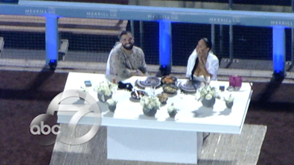 Video: Drake spotted on date at empty Dodger Stadium