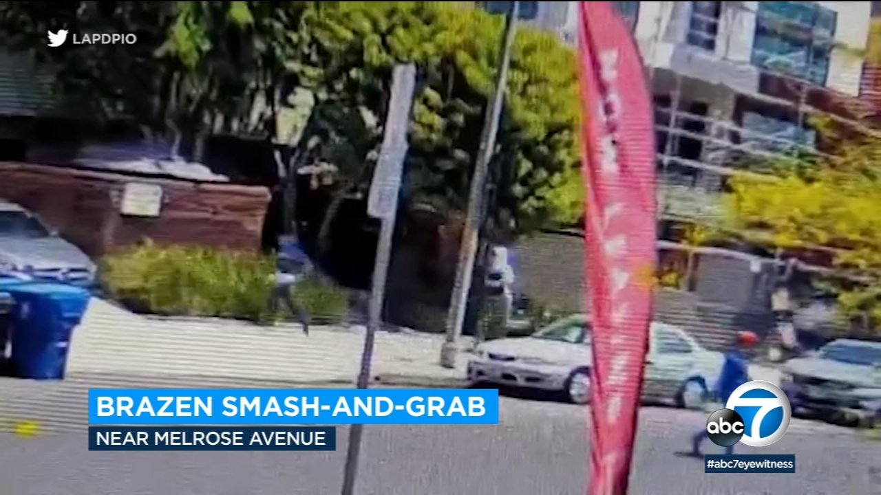 6 suspects pull daytime robbery at store near the Beverly Center