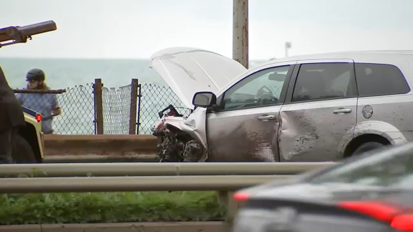 Jean Baptiste Point DuSable Lake Shore Drive accident leaves 7 hurt