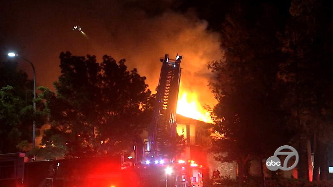 Crews on scene of fire near Six Flags Hurricane Harbor in Concord