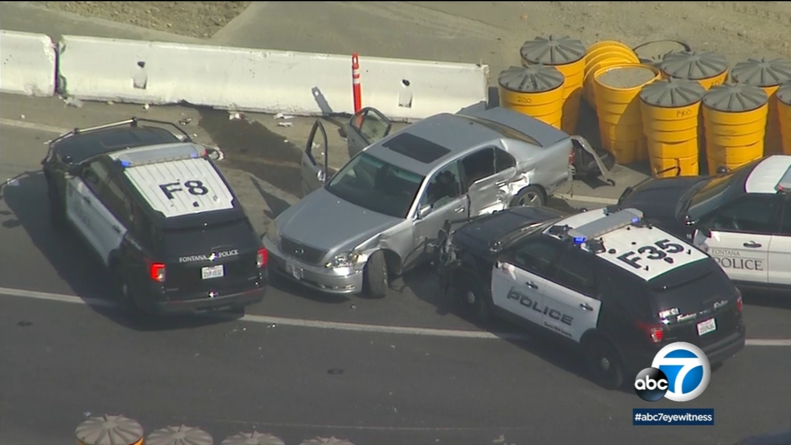 Chase Ends With Police Shooting Suspect Near 10 Freeway In Ontario Abc7 Los Angeles