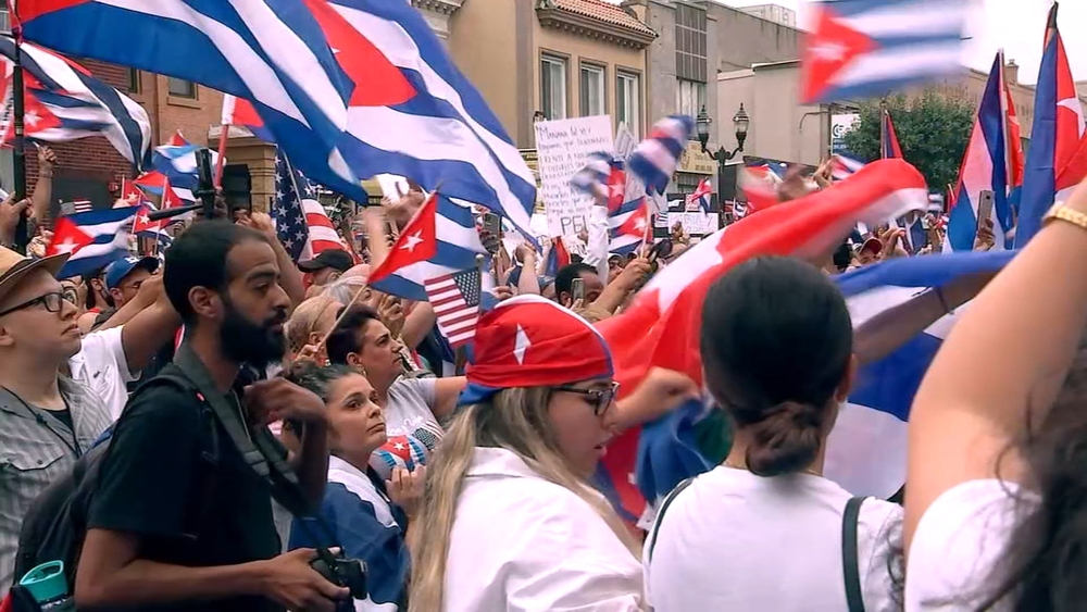 Cubans in NJ protest in support of reform back home