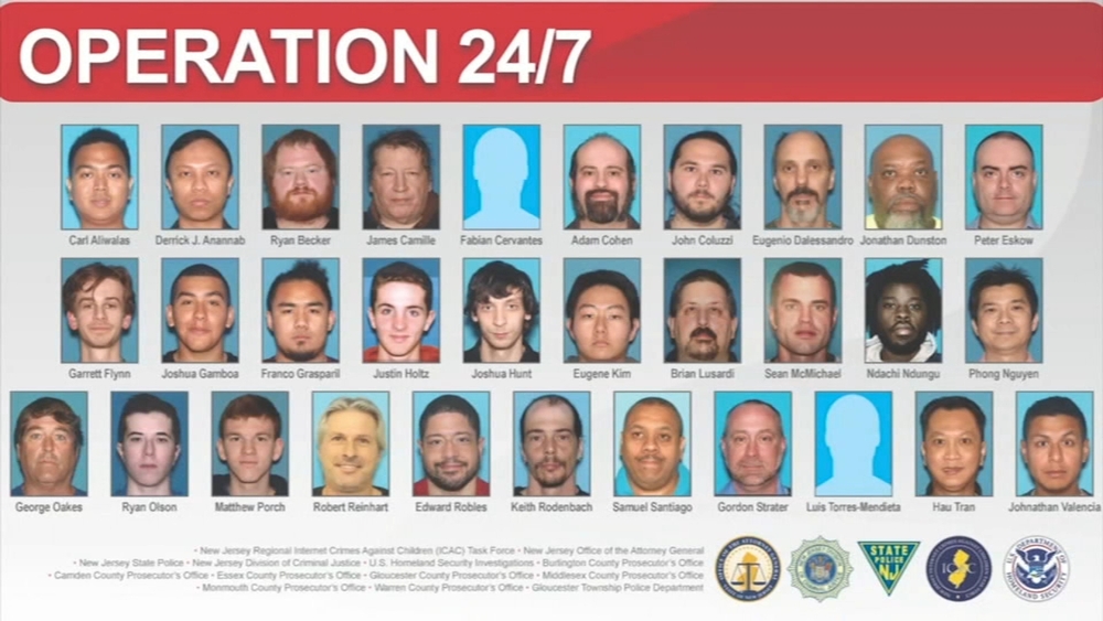 31 arrested in operation targeting child predators in NJ
