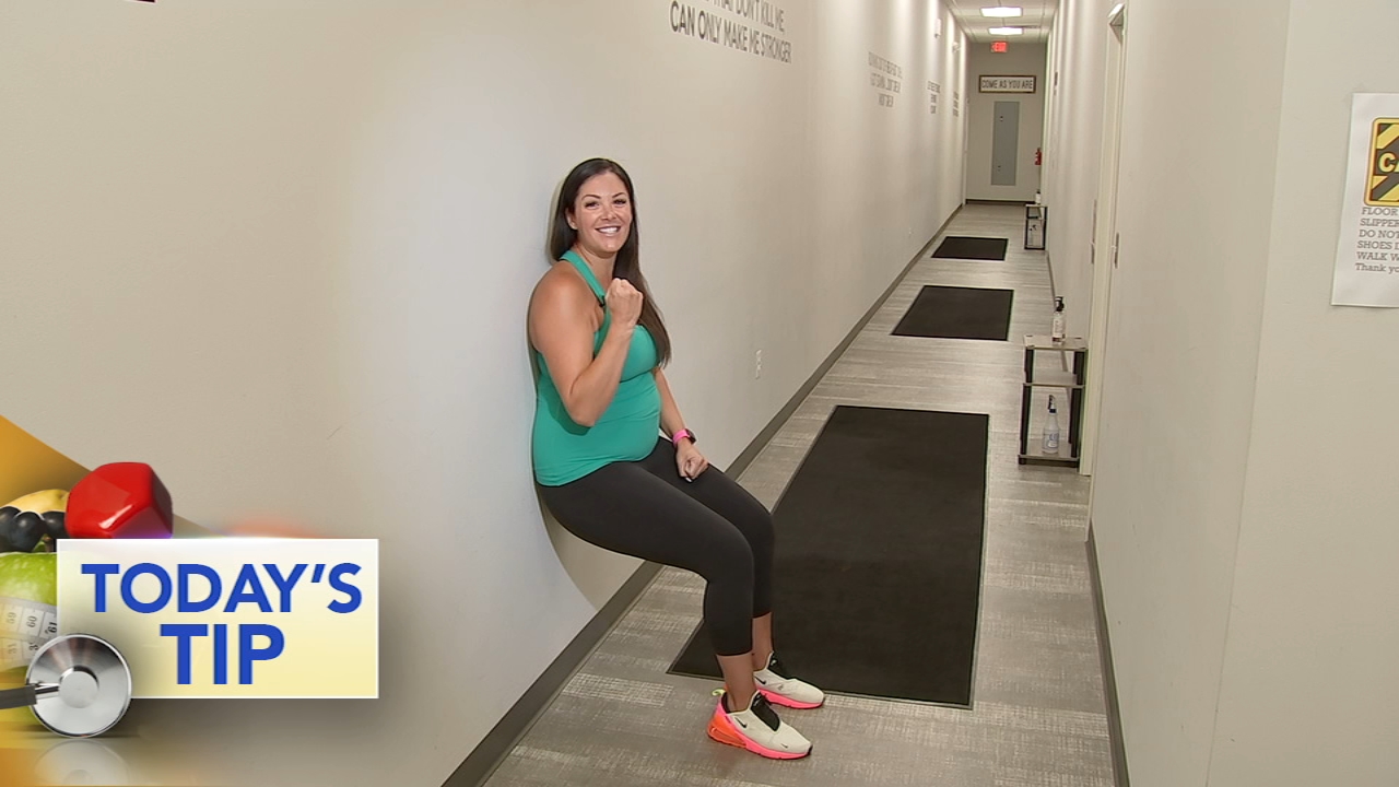 Wall squat - Today's Tip