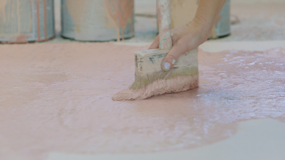 Abstract artist creates business making one of a kind backdrops