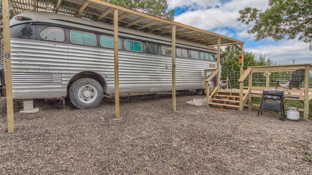 1948 Greyhound bus turned into ultimate relaxation spot