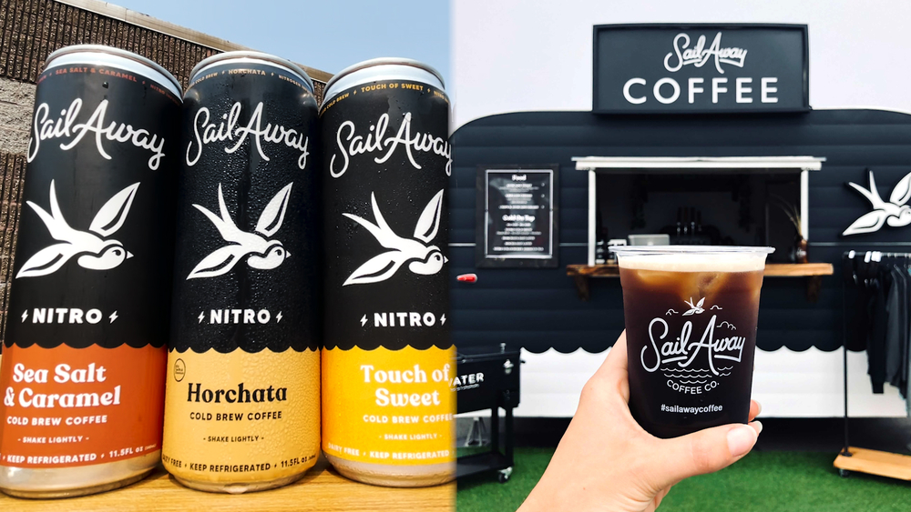 Get jolted with Sail Away's canned cold brew