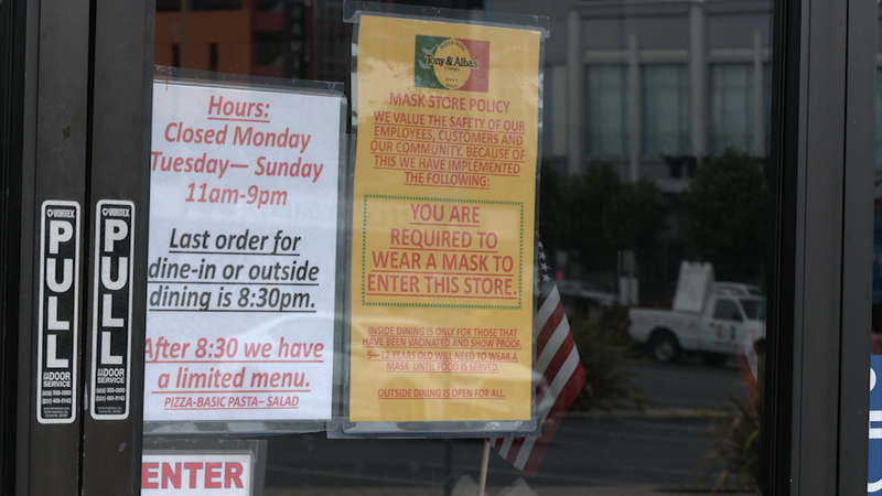 San Jose S Tony Alba S Pizza And Pasta Owners To Require Masks And Proof Of Covid 19 Vaccine For Customers Employees Abc7 San Francisco