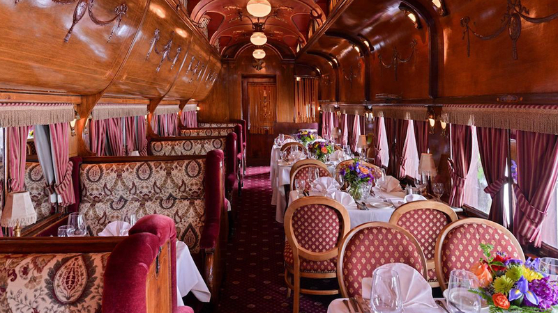 Dine In Style Inside This 1890s Parlor Car At The Madison Hotel In New Jersey Abc7 New York