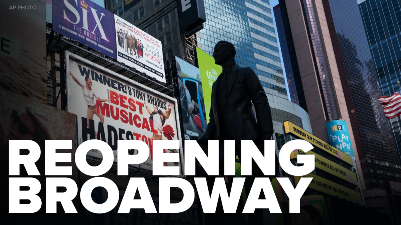 New York City's Broadway theaters announce audience COVID19 vaccine