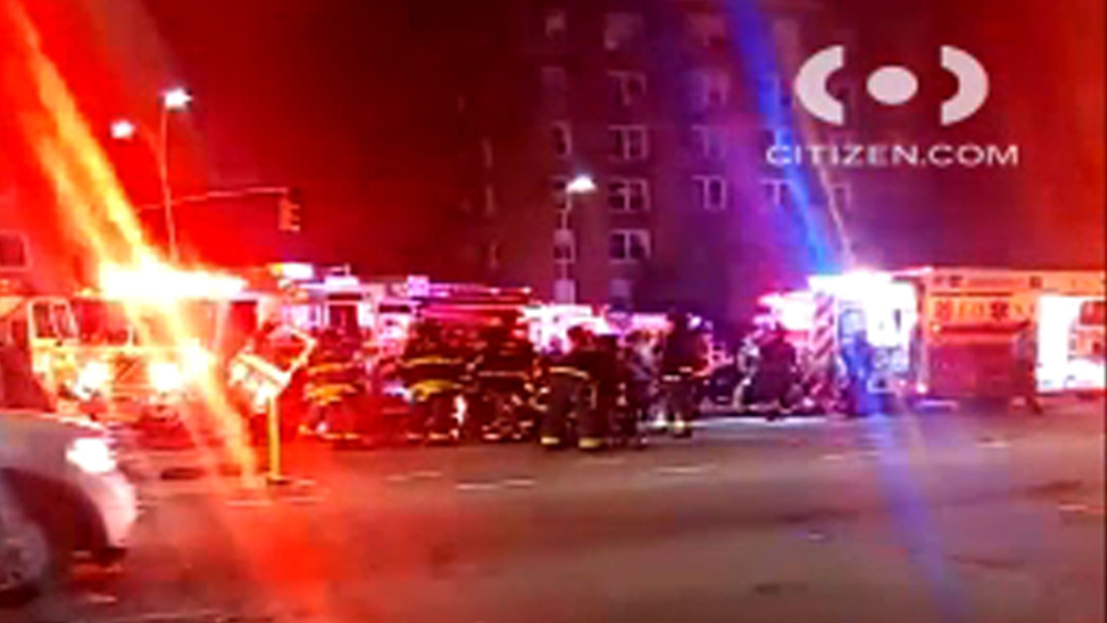Firetruck collides with vehicle in Queens, injuring several firefighters