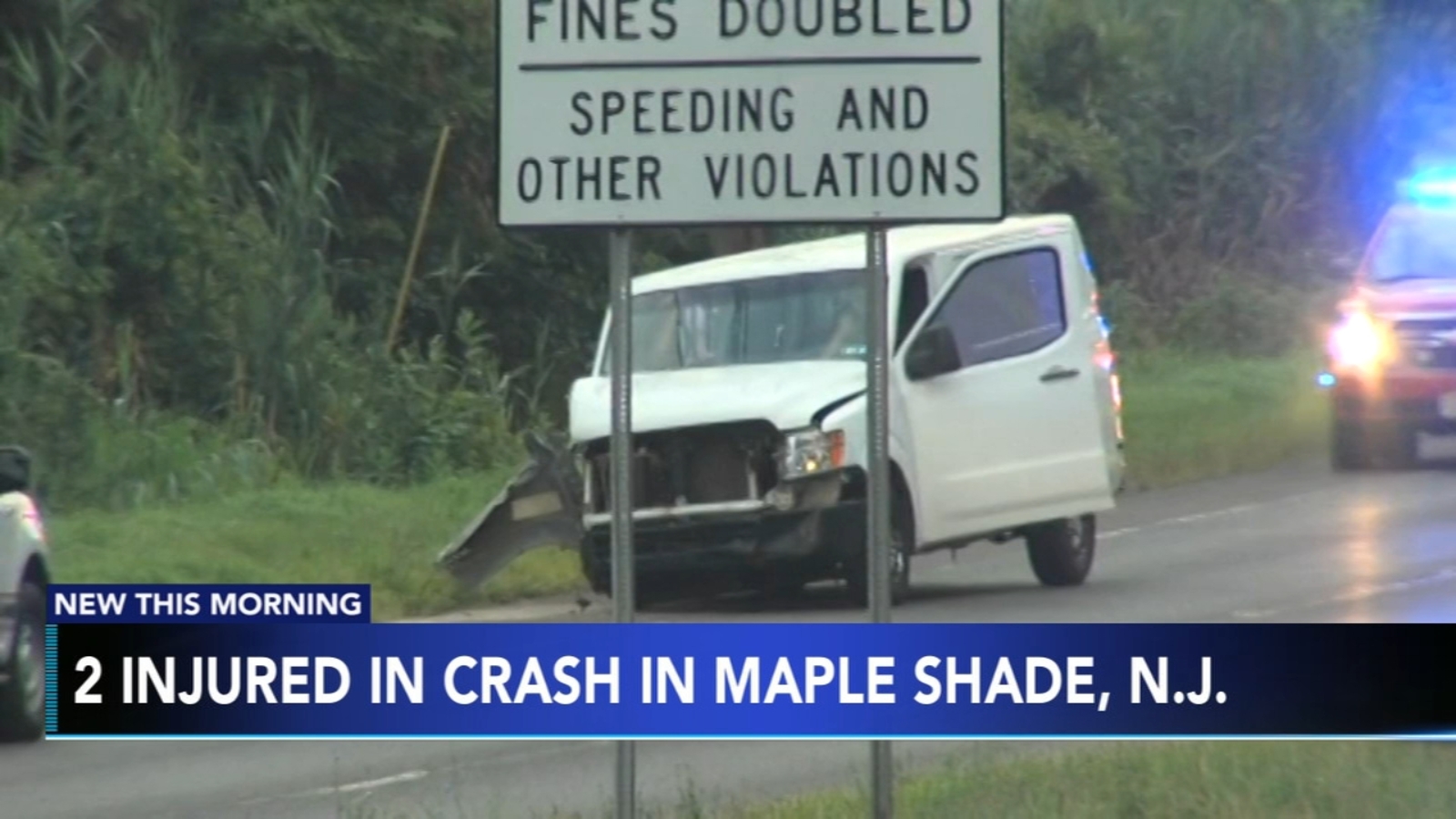 Maple Shade New Jersey Crash Leaves 2 Hospitalized 6abc Philadelphia