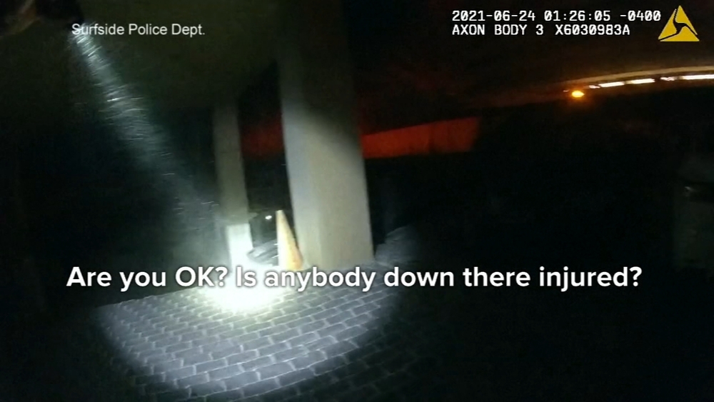 Police bodycam video released of Florida condo collapse
