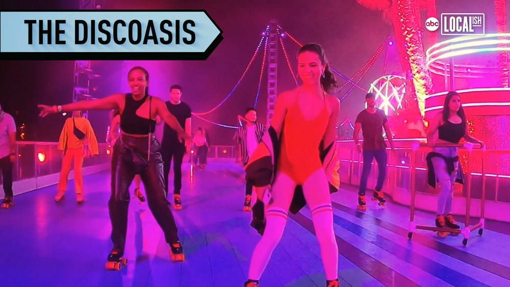 LA's first roller disco in a garden