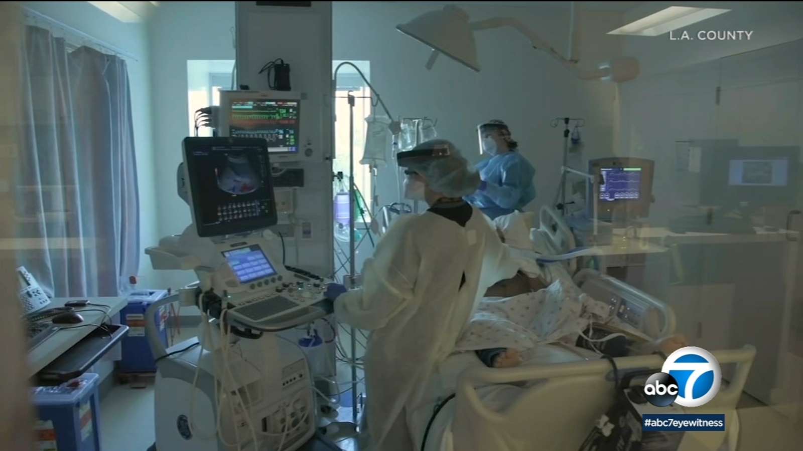 COVID hospitalizations rise slightly in Los Angeles County, but are dramatically lower over 2